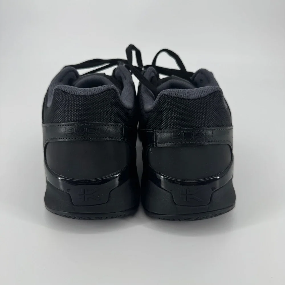Kuru Kinetic 2 Mens 10.5 Medium Smokestack Black Leather Walking Shoes Sneakers